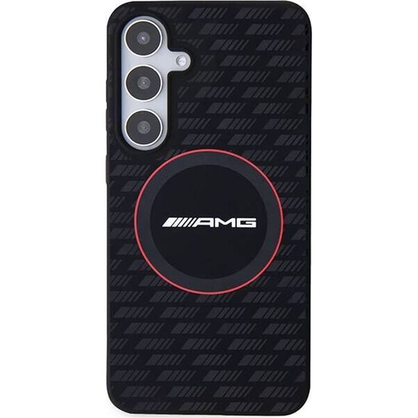 Mercedes Etui AMG AMHMS24M23SMRK Samsung Galaxy S24+ Plus hardcase Silicone Carbon Pattern MagSafe czarny/black