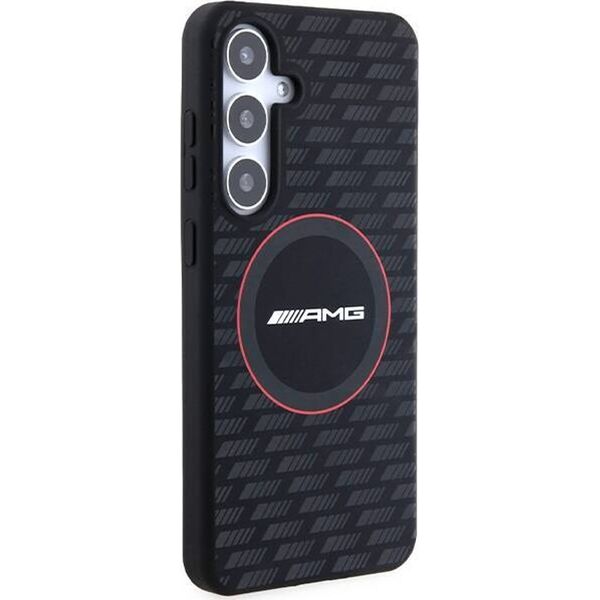 Mercedes Etui AMG AMHMS24M23SMRK Samsung Galaxy S24+ Plus hardcase Silicone Carbon Pattern MagSafe czarny/black