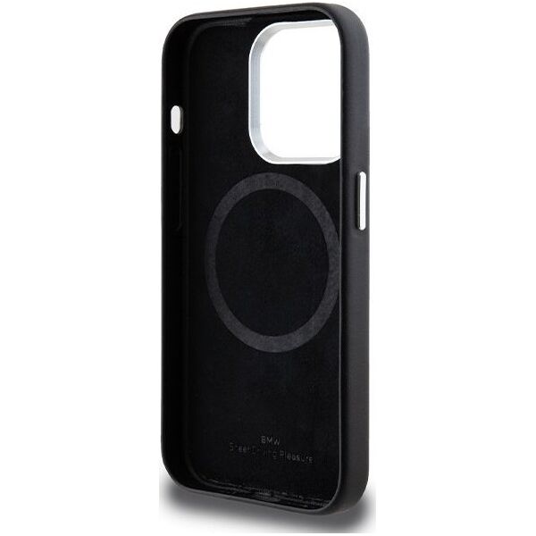 BMW Etui BMW BMHMP14X23PUFWK Apple iPhone 14 Pro Max Signature Wrapped Metal MagSafe czarny/black