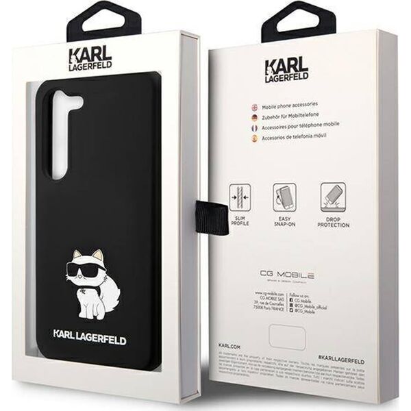 Karl Lagerfeld Etui Karl Lagerfeld KLHCS24MSNCHBCK Samsung Galaxy S24+ Plus hardcase Silicone Choupette czarny/black