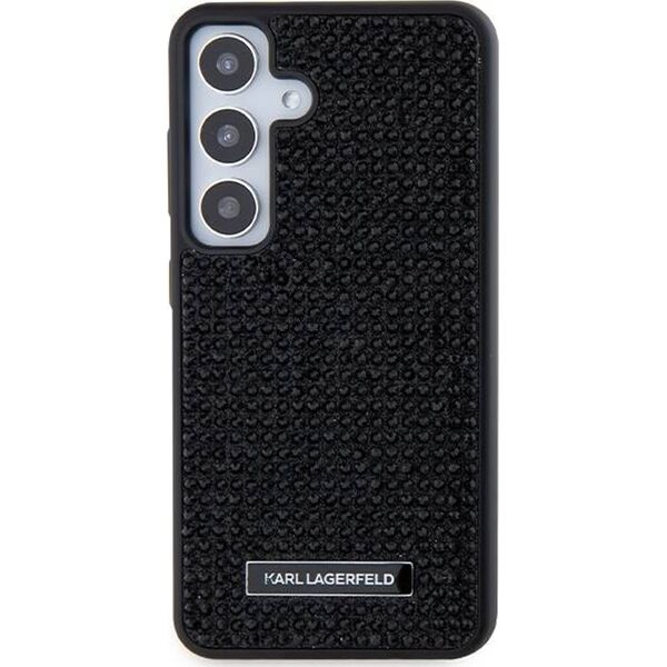 Karl Lagerfeld Etui Karl Lagerfeld KLHCS24MHDSPRK Samsung Galaxy S24+ Plus hardcase Rhinestone Metal Logo czarny/black