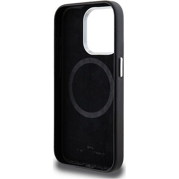 BMW Etui BMW BMHMP15L23PUFWK Apple iPhone 15 Pro Signature Wrapped Metal MagSafe czarny/black