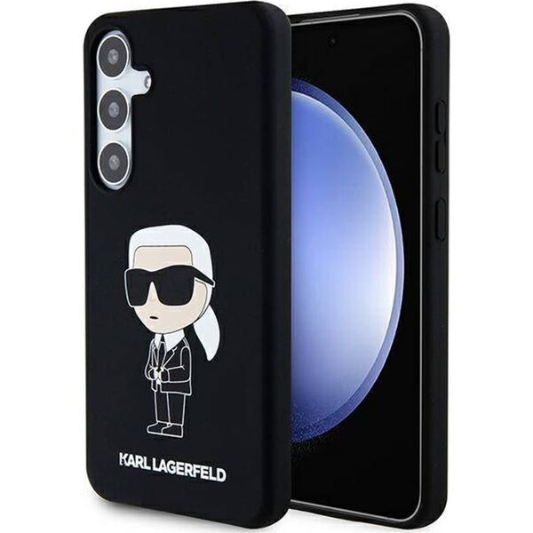 Karl Lagerfeld Etui Karl Lagerfeld KLHCS24MSNIKBCK Samsung Galaxy S24+ Plus hardcase Silicone Ikonik czarny/black