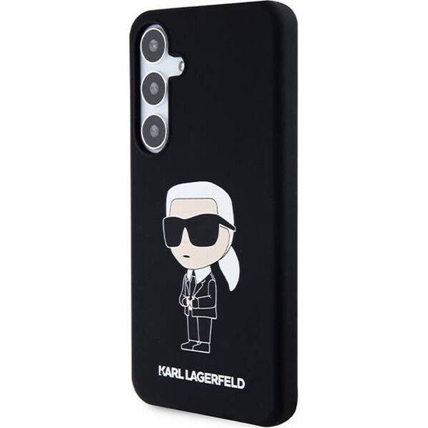 Karl Lagerfeld Etui Karl Lagerfeld KLHCS24MSNIKBCK Samsung Galaxy S24+ Plus hardcase Silicone Ikonik czarny/black