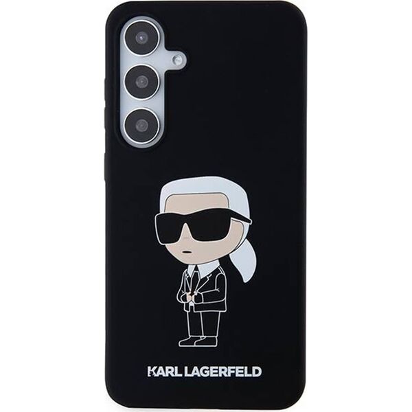 Karl Lagerfeld Etui Karl Lagerfeld KLHCS24MSNIKBCK Samsung Galaxy S24+ Plus hardcase Silicone Ikonik czarny/black