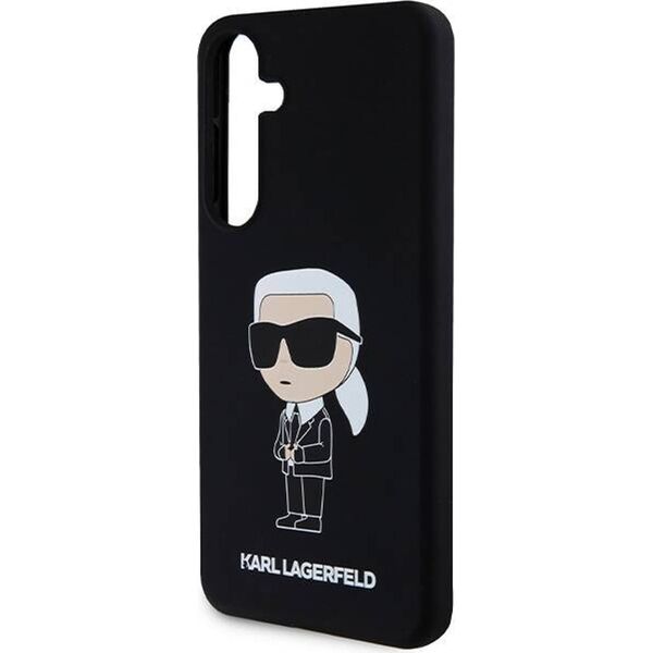 Karl Lagerfeld Etui Karl Lagerfeld KLHCS24MSNIKBCK Samsung Galaxy S24+ Plus hardcase Silicone Ikonik czarny/black