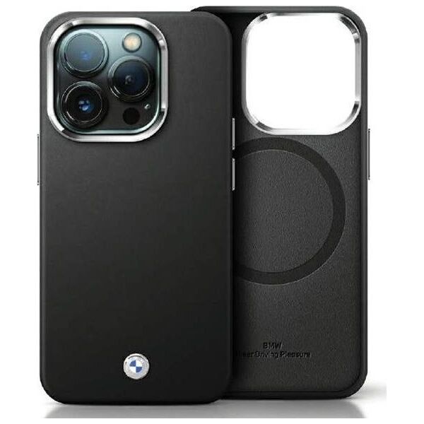 BMW Etui BMW BMHMP15M23PUFWK Apple iPhone 15 Plus / 14 Plus Signature Wrapped Metal MagSafe czarny/black