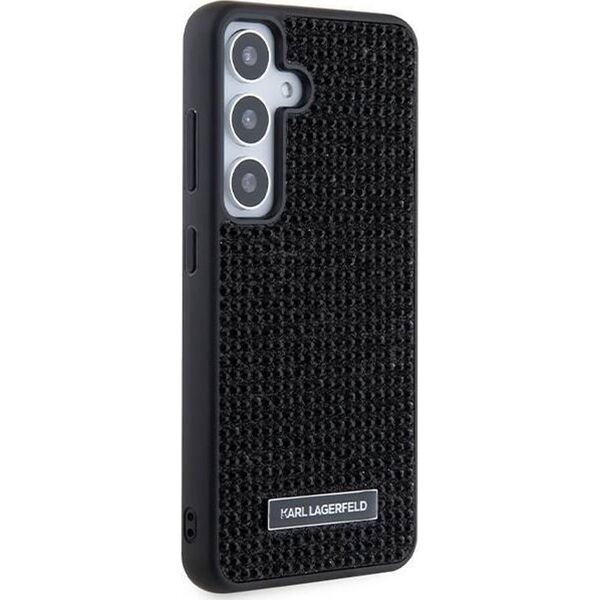 Karl Lagerfeld Etui Karl Lagerfeld KLHCS24SHDSPRK Samsung Galaxy S24 hardcase Rhinestone Metal Logo czarny/black