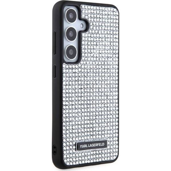 Karl Lagerfeld Etui Karl Lagerfeld KLHCS24SHDSPRS Samsung Galaxy S24 hardcase Rhinestone Metal Logo srebrny/silver