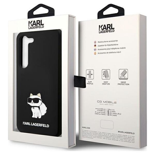 Karl Lagerfeld Karl Lagerfeld KLHCS24SSNCHBCK S24 S921 hardcase czarny/black Silicone Choupette NoSize