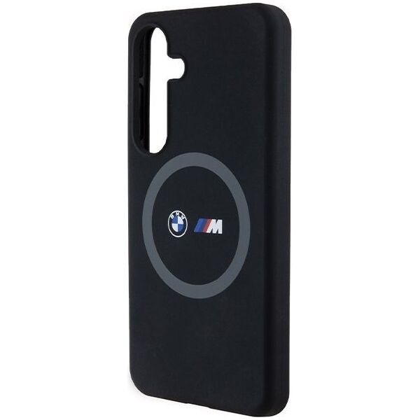 BMW Etui BMW BMHMS24S23SROK Samsung Galaxy S24 hardcase M Silicone Printed Ring MagSafe czarny/black