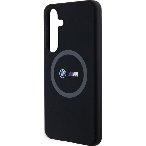 BMW Etui BMW BMHMS24M23SROK Samsung Galaxy S24+ Plus hardcase M Silicone Printed Ring MagSafe czarny/black