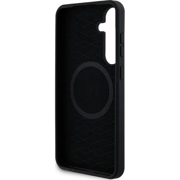 BMW Etui BMW BMHMS24M23SROK Samsung Galaxy S24+ Plus hardcase M Silicone Printed Ring MagSafe czarny/black