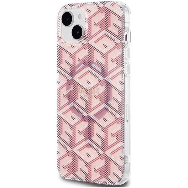 Guess GUESS GUHMP15MHGCUSTGP IPHONE 15 PLUS / 14 PLUS 6.7" RÓŻOWY/PINK HARDCASE IML GCUBE MAGSAFE standard