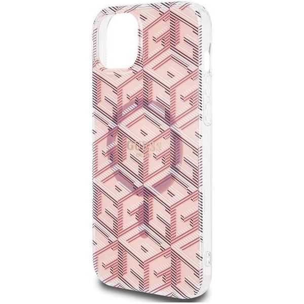 Guess GUESS GUHMP15MHGCUSTGP IPHONE 15 PLUS / 14 PLUS 6.7" RÓŻOWY/PINK HARDCASE IML GCUBE MAGSAFE standard