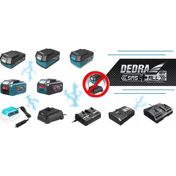 Frezarka Dedra FREZARKA GÃRNOWRZECIONOWA 18V 0*AH SAS+ALL