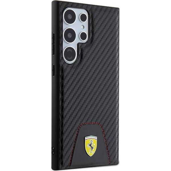 Ferrari Ferrari Carbon Stitched Bottom - Etui Samsung Galaxy S24 Ultra (czarny)