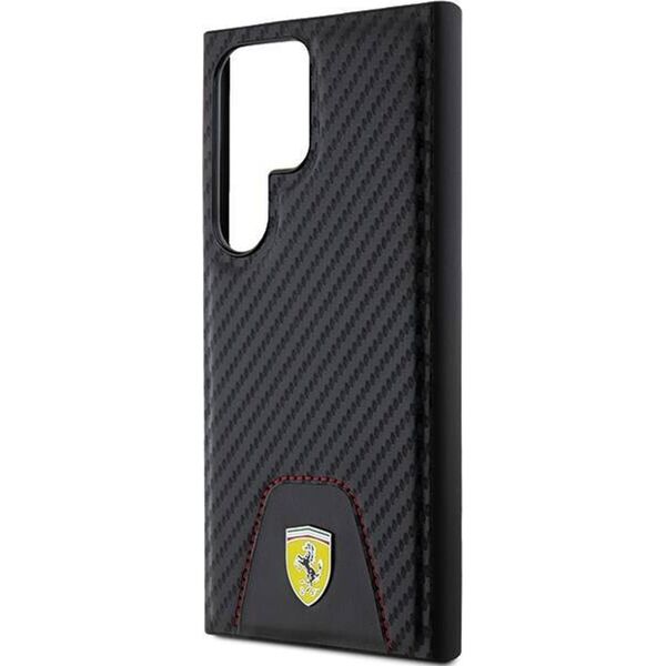 Ferrari Ferrari Carbon Stitched Bottom - Etui Samsung Galaxy S24 Ultra (czarny)