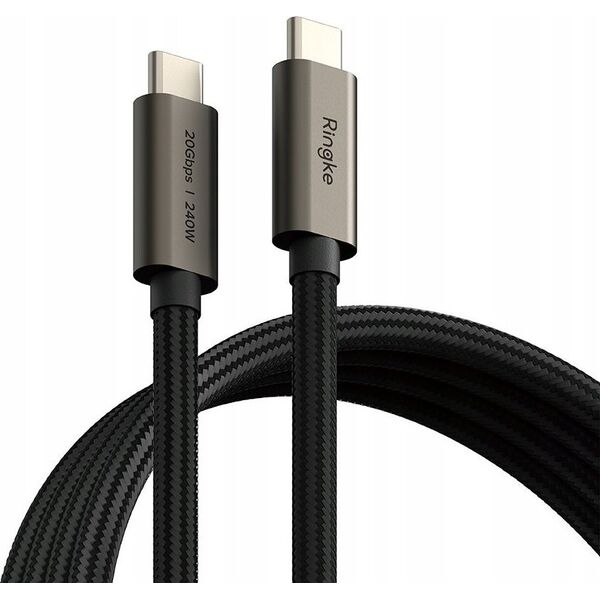 Kabel USB Ringke USB-C - USB-C 2 m Czarny (RGK1951)