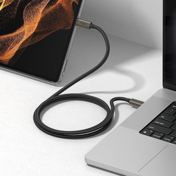 Kabel USB Ringke USB-C - USB-C 2 m Czarny (RGK1951)