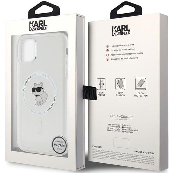 Karl Lagerfeld Karl Lagerfeld KLHMN61HFCCNOT iPhone 11 /Xr przezroczysty/transparent hardcase IML Choupette MagSafe