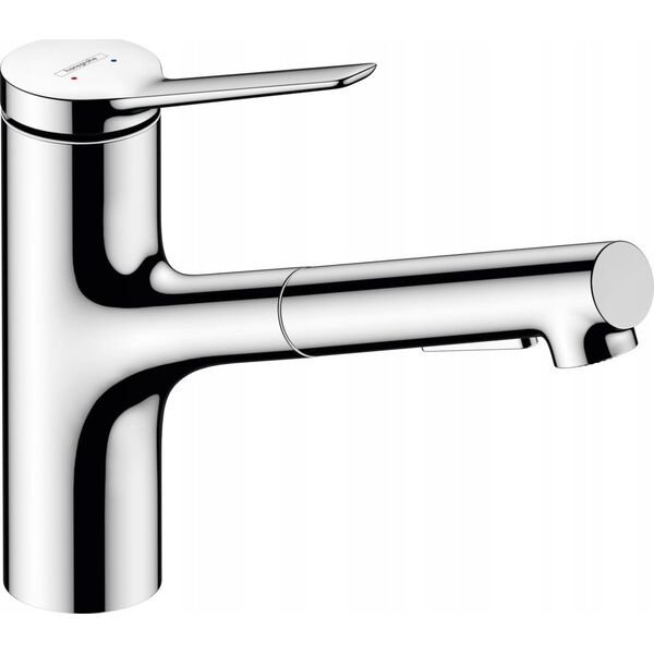 Bateria kuchenna Hansgrohe Hansgrohe Zesis M33 Single lever Kitch.Mix.150 2jet pull-o spray