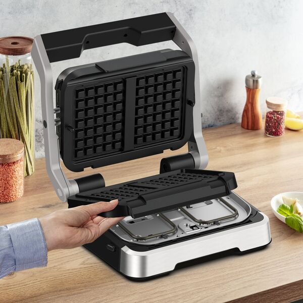 Tefal TEFAL OptiGrill Snack and baking accessory | XA730810 | Number of pastry 1 | Waffle | Black