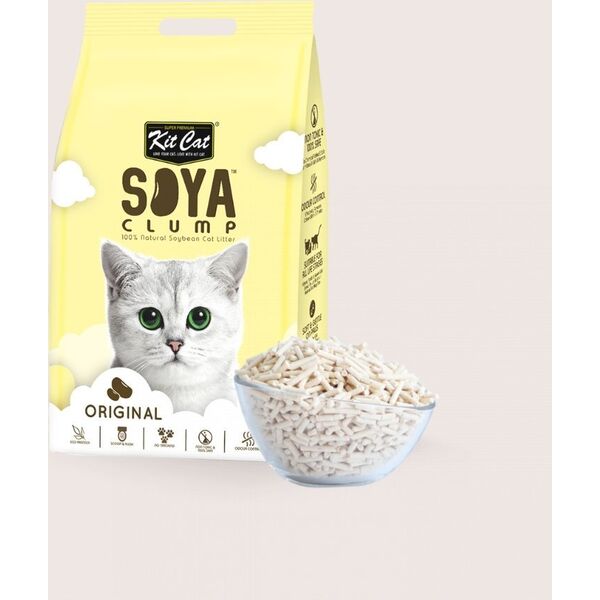 Żwirek dla kota Kit Cat KIT CAT SOYA CLUMP - ŻWIREK SOJOWY        ORIGINAL  7L / 2.5kg