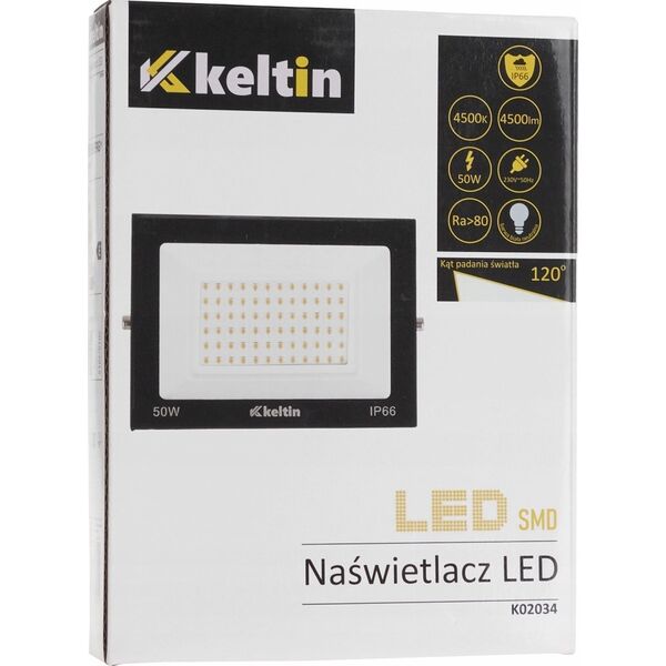 Naświetlacz KELTIN Naświetlacz LED 50W – barwa biała neutralna 4500K (50)