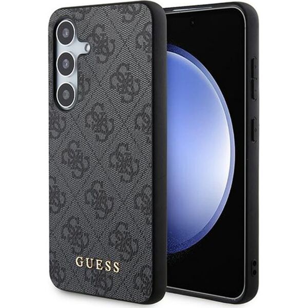 Guess Etui Guess GUHCS24SG4GFGR Samsung Galaxy S24 hardcase 4G Metal Gold Logo czarny/black