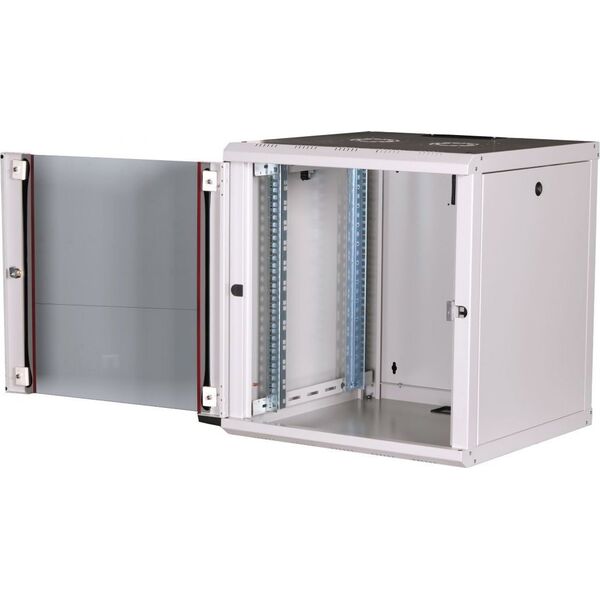 Szafa Equip Equip Serverschrank 19"  12U 600x600mm Glastür   grau