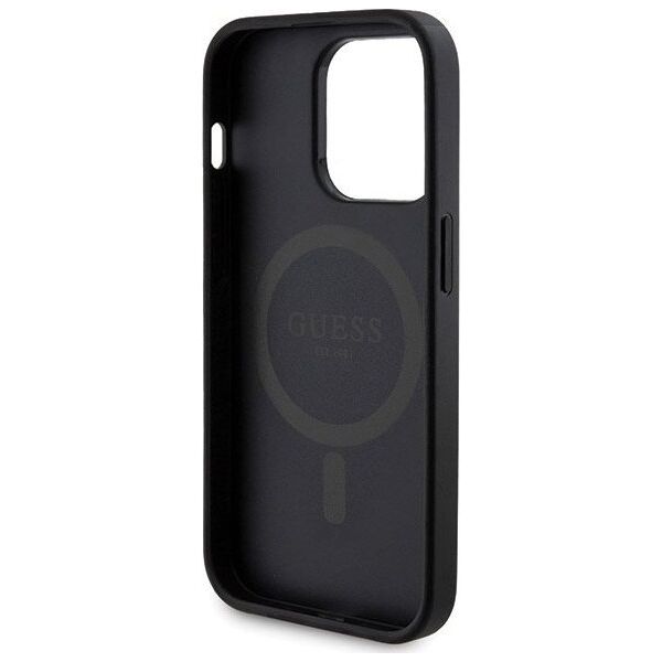 Guess Zestaw Guess GUBPM5P13X4GEMGK iPhone 13 Pro Max 6.7" hardcase + Powerbank 5000mAh MagSafe czarny/black 4G Metal Logo NoSize