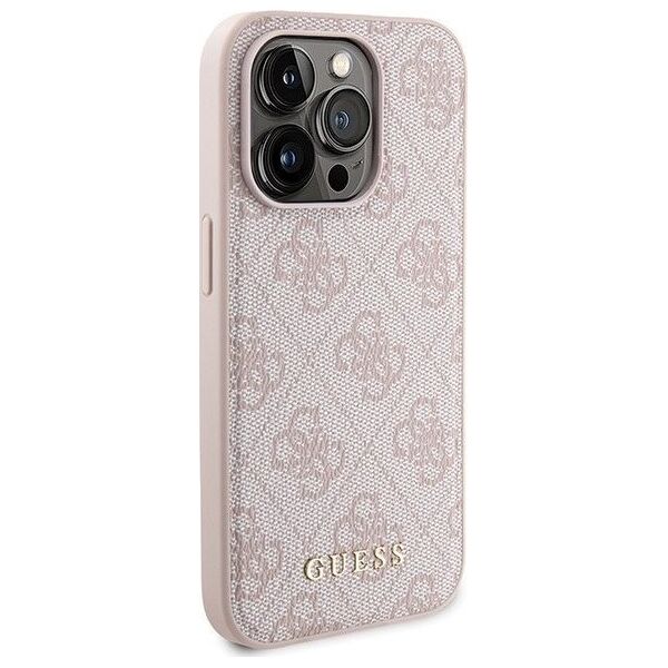 Guess Zestaw Guess GUBPM5P14L4GEMGP iPhone 14 Pro 6.1" hardcase + Powerbank 5000mAh MagSafe różowy/pink 4G Metal Logo NoSize