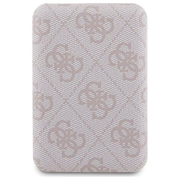 Guess Zestaw Guess GUBPM5P14L4GEMGP iPhone 14 Pro 6.1" hardcase + Powerbank 5000mAh MagSafe różowy/pink 4G Metal Logo NoSize
