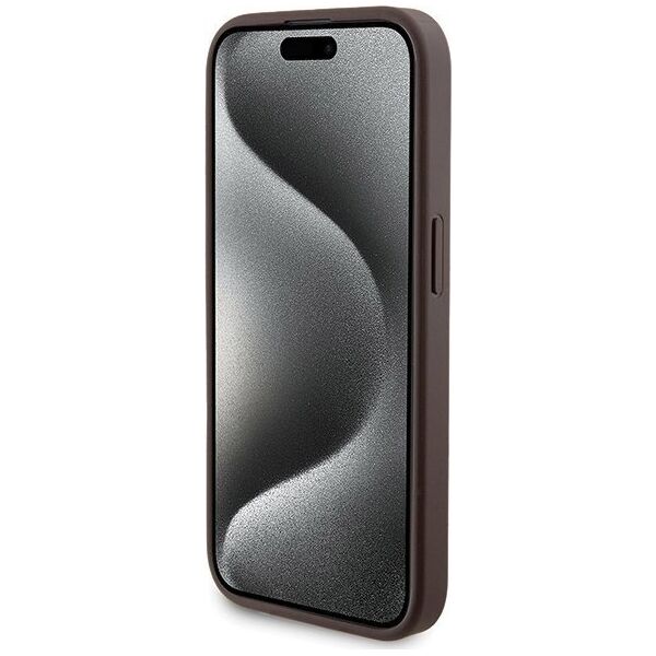 Guess Zestaw Guess GUBPM5P15X4GEMGW Apple iPhone 15 Pro Max hardcase + Powerbank 5000mAh MagSafe 4G Metal Logo brązowy/brown