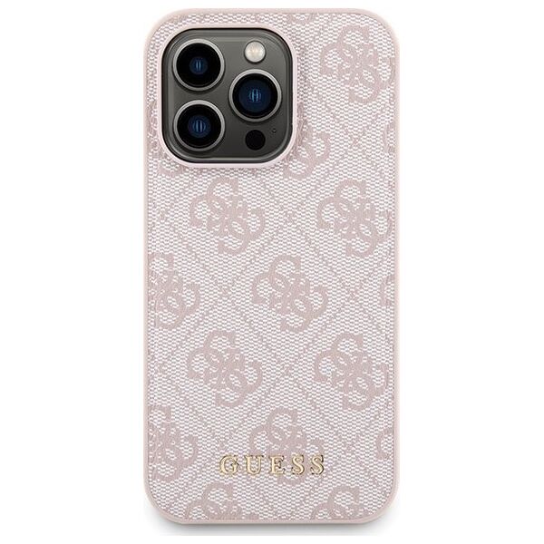 Guess Zestaw Guess GUBPM5P15X4GEMGP Apple iPhone 15 Pro Max hardcase + Powerbank 5000mAh MagSafe 4G Metal Logo różowy/pink