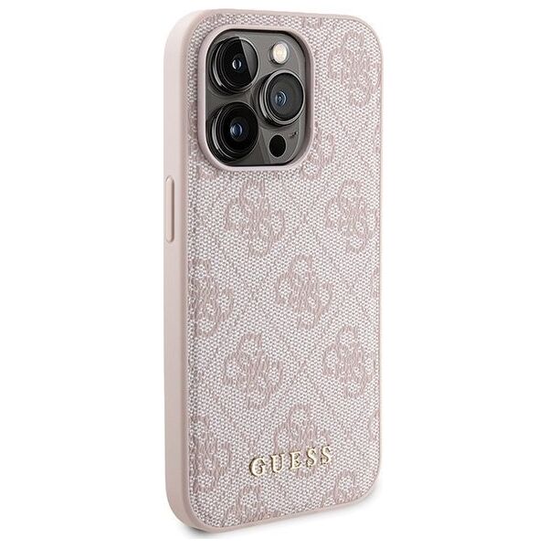 Guess Zestaw Guess GUBPM5P15X4GEMGP Apple iPhone 15 Pro Max hardcase + Powerbank 5000mAh MagSafe 4G Metal Logo różowy/pink