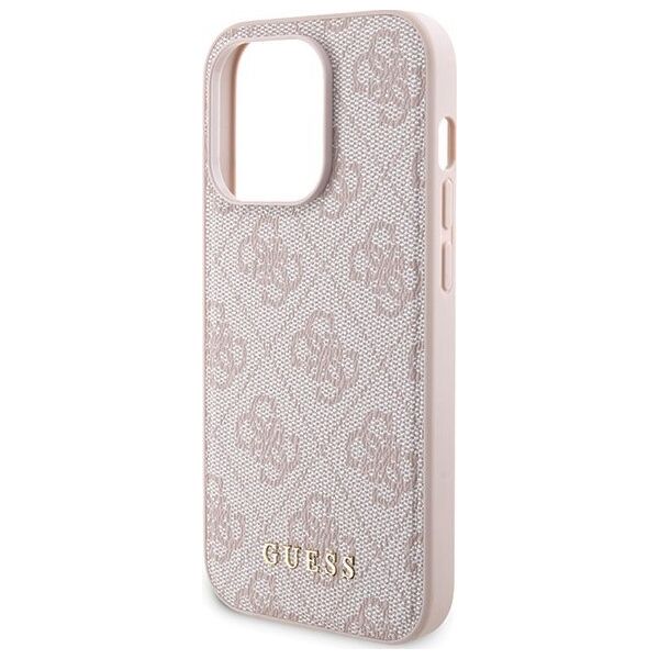 Guess Zestaw Guess GUBPM5P15X4GEMGP Apple iPhone 15 Pro Max hardcase + Powerbank 5000mAh MagSafe 4G Metal Logo różowy/pink