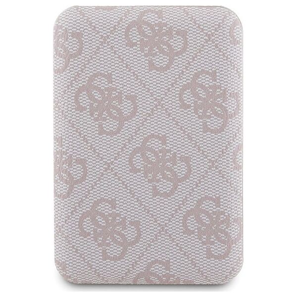 Guess Zestaw Guess GUBPM5P15X4GEMGP Apple iPhone 15 Pro Max hardcase + Powerbank 5000mAh MagSafe 4G Metal Logo różowy/pink