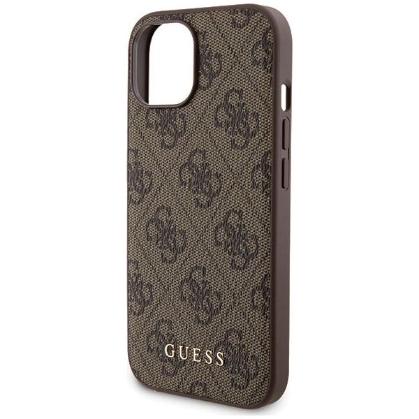 Guess Zestaw Guess GUBPM5P15S4GEMGW Apple iPhone 15 hardcase + Powerbank 5000mAh MagSafe 4G Metal Logo brązowy/brown