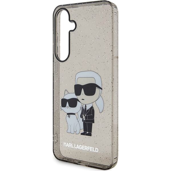 Karl Lagerfeld Etui Karl Lagerfeld KLHCS24MHNKCTGK Samsung Galaxy S24+ Plus hardcase Glitter Karl&Choupette czarny/black