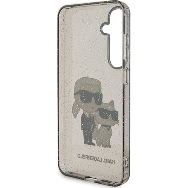 Karl Lagerfeld Etui Karl Lagerfeld KLHCS24MHNKCTGK Samsung Galaxy S24+ Plus hardcase Glitter Karl&Choupette czarny/black