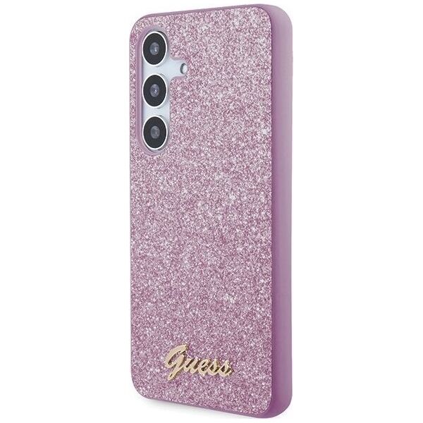 Guess Etui Guess GGUHCS24MHGGSHU Samsung Galaxy S24+ Plus hardcase Glitter Script fioletowy/purple