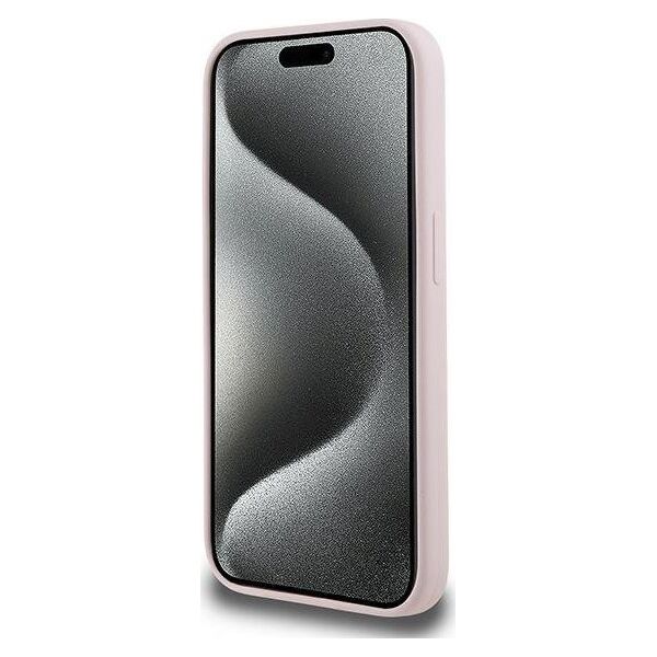 Karl Lagerfeld Karl Lagerfeld KLHMP15XSKCHPPLP iPhone 15 Pro Max 6.7" różowy/pink hardcase Silicone Karl & Choupette MagSafe