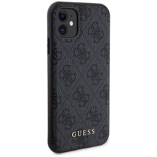Guess Guess Bundle Pack MagSafe 4G Metal Gold Logo - Zestaw etui + Power Bank 5000mAh MagSafe iPhone 11 (czarny)