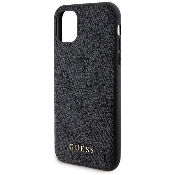 Guess Guess Bundle Pack MagSafe 4G Metal Gold Logo - Zestaw etui + Power Bank 5000mAh MagSafe iPhone 11 (czarny)