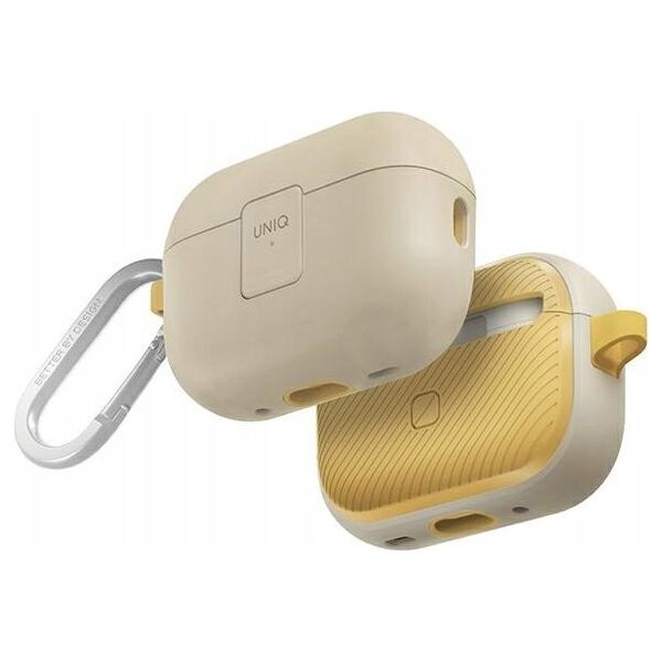 Uniq UNIQ etui Clyde Lock Case AirPods Pro 2 (2022/2023) beżowo-żółty/ivory-canary yellow