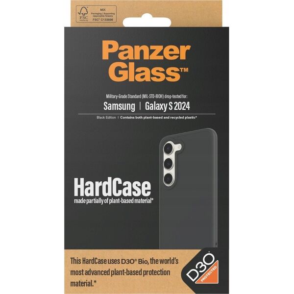 PanzerGlass PanzerGlass HardCase Sam S24 S921 D3O 3xMilitary grade czarny/black 1216