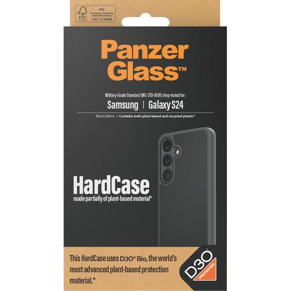 PanzerGlass PanzerGlass HardCase Sam S24 S921 D3O 3xMilitary grade czarny/black 1216