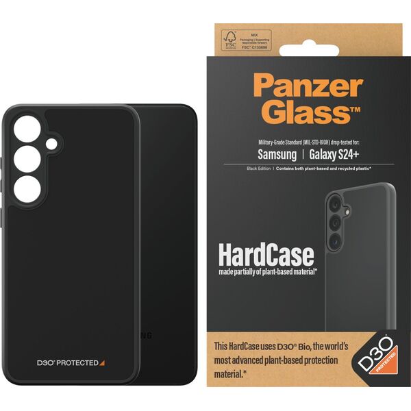 PanzerGlass PanzerGlass HardCase Sam S24+ S926 D3O 3xMilitary grade czarny/black 1217